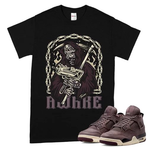 TeeVivo T-Shirt Match Air Jordan 4 Retro SP A Ma Maniére Violet Ore Awake – Air Jordan 4 Shirt, AJ4 Shirt