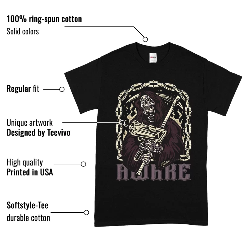 TeeVivo T-Shirt Match Air Jordan 4 Retro SP A Ma Maniére Violet Ore Awake – Air Jordan 4 Shirt, AJ4 Shirt
