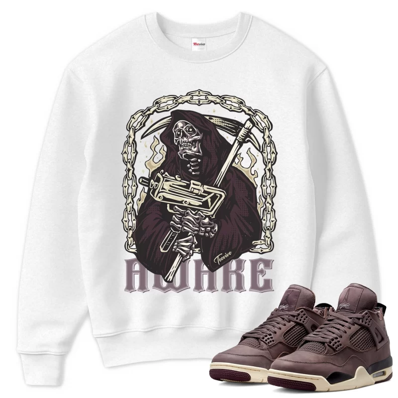 TeeVivo Sweatshirt Match Air Jordan 4 Retro SP A Ma Maniére Violet Ore Awake – Air Jordan 4 Sweatshirt, AJ4 Sweatshirt