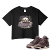 TeeVivo Crop Top Match Air Jordan 4 Retro SP A Ma Maniére Violet Ore Blessed – Air Jordan 4 Crop Top, AJ4 Crop Top