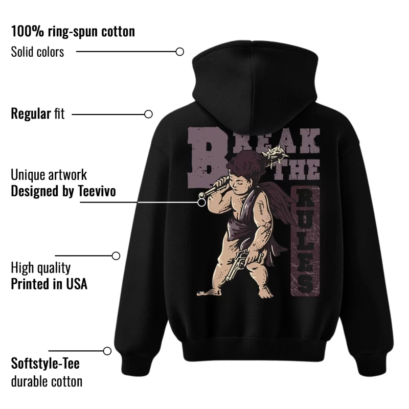 TeeVivo Hoodie Match Air Jordan 4 Retro SP A Ma Maniére Violet Ore Break the rules – Air Jordan 4 Hoodie, AJ4 Hoodie