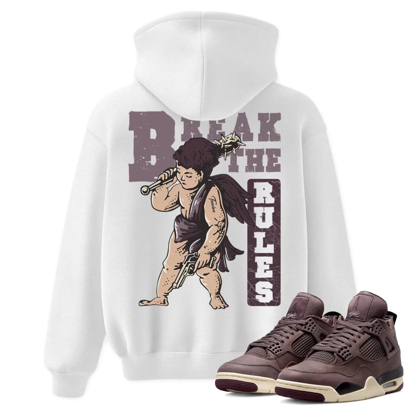 TeeVivo Hoodie Match Air Jordan 4 Retro SP A Ma Maniére Violet Ore Break the rules – Air Jordan 4 Hoodie, AJ4 Hoodie