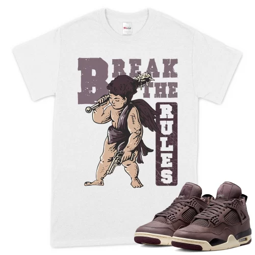 TeeVivo T-Shirt Match Air Jordan 4 Retro SP A Ma Maniére Violet Ore Break the rules – Air Jordan 4 Shirt, AJ4 Shirt