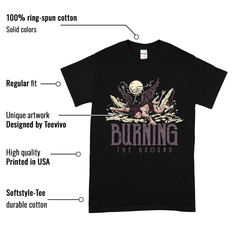 TeeVivo T-Shirt Match Air Jordan 4 Retro SP A Ma Maniére Violet Ore Burning the ground – Air Jordan 4 Shirt, AJ4 Shirt