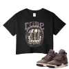 TeeVivo Crop Top Match Air Jordan 4 Retro SP A Ma Maniére Violet Ore Crime – Air Jordan 4 Crop Top, AJ4 Crop Top