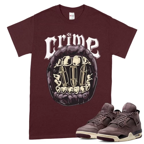 TeeVivo T-Shirt Match Air Jordan 4 Retro SP A Ma Maniére Violet Ore Crime – Air Jordan 4 Shirt, AJ4 Shirt