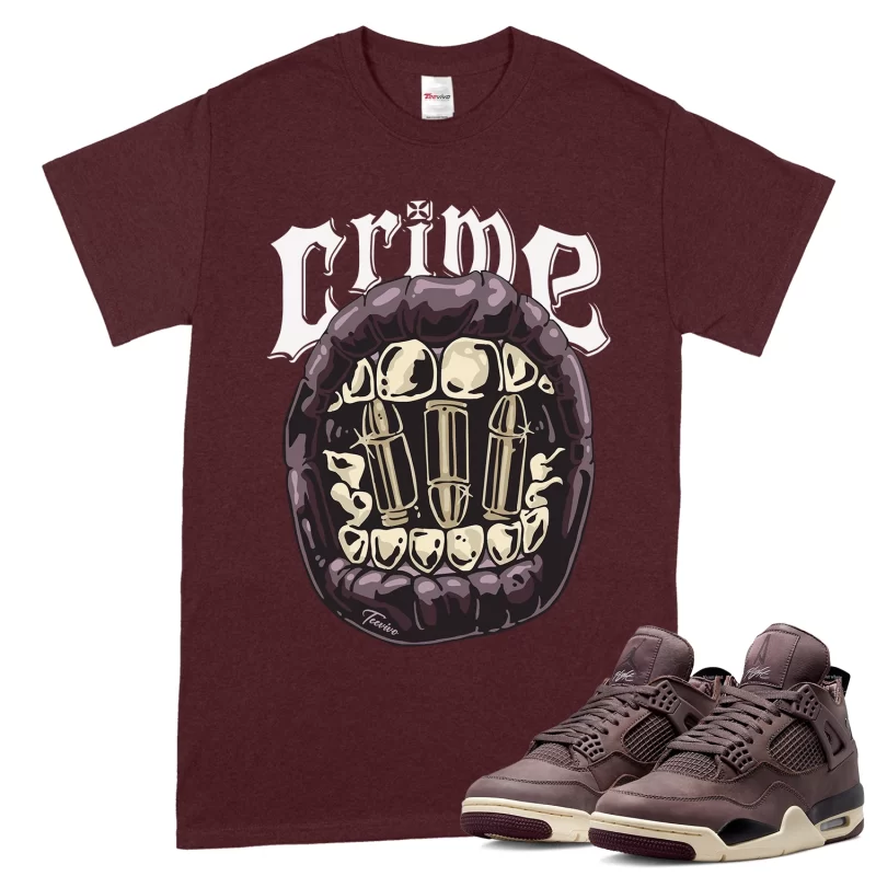 TeeVivo T-Shirt Match Air Jordan 4 Retro SP A Ma Maniére Violet Ore Crime – Air Jordan 4 Shirt, AJ4 Shirt