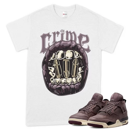 TeeVivo T-Shirt Match Air Jordan 4 Retro SP A Ma Maniére Violet Ore Crime – Air Jordan 4 Shirt, AJ4 Shirt