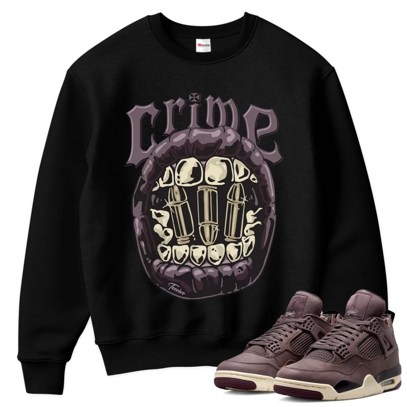 TeeVivo Sweatshirt Match Air Jordan 4 Retro SP A Ma Maniére Violet Ore Crime – Air Jordan 4 Sweatshirt, AJ4 Sweatshirt