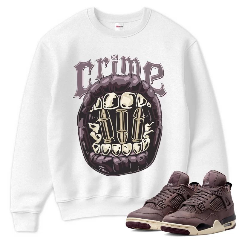 TeeVivo Sweatshirt Match Air Jordan 4 Retro SP A Ma Maniére Violet Ore Crime – Air Jordan 4 Sweatshirt, AJ4 Sweatshirt
