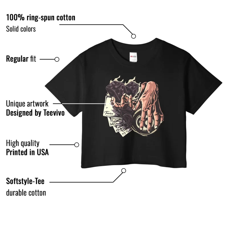 TeeVivo Crop Top Match Air Jordan 4 Retro SP A Ma Maniére Violet Ore Gambling – Air Jordan 4 Crop Top, AJ4 Crop Top