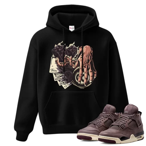 TeeVivo Hoodie Match Air Jordan 4 Retro SP A Ma Maniére Violet Ore Gambling – Air Jordan 4 Hoodie, AJ4 Hoodie