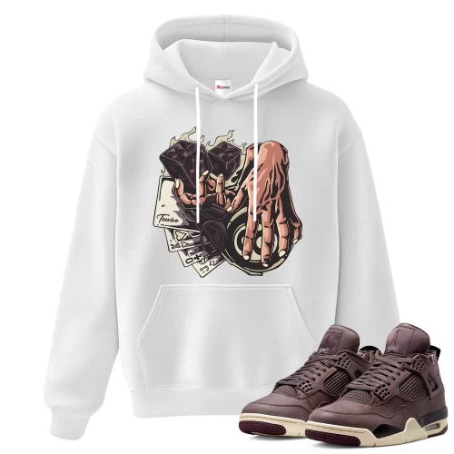 TeeVivo Hoodie Match Air Jordan 4 Retro SP A Ma Maniére Violet Ore Gambling – Air Jordan 4 Hoodie, AJ4 Hoodie