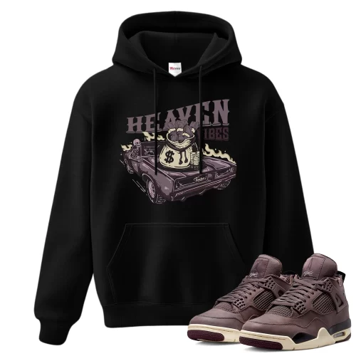 TeeVivo Hoodie Match Air Jordan 4 Retro SP A Ma Maniére Violet Ore Heaven vibes – Air Jordan 4 Hoodie, AJ4 Hoodie