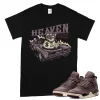 TeeVivo T-Shirt Match Air Jordan 4 Retro SP A Ma Maniére Violet Ore Heaven vibes – Air Jordan 4 Shirt, AJ4 Shirt