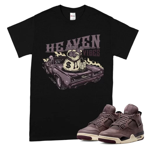 TeeVivo T-Shirt Match Air Jordan 4 Retro SP A Ma Maniére Violet Ore Heaven vibes – Air Jordan 4 Shirt, AJ4 Shirt