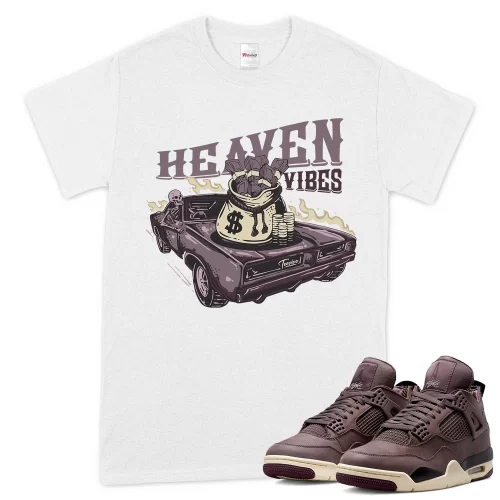 TeeVivo T-Shirt Match Air Jordan 4 Retro SP A Ma Maniére Violet Ore Heaven vibes – Air Jordan 4 Shirt, AJ4 Shirt