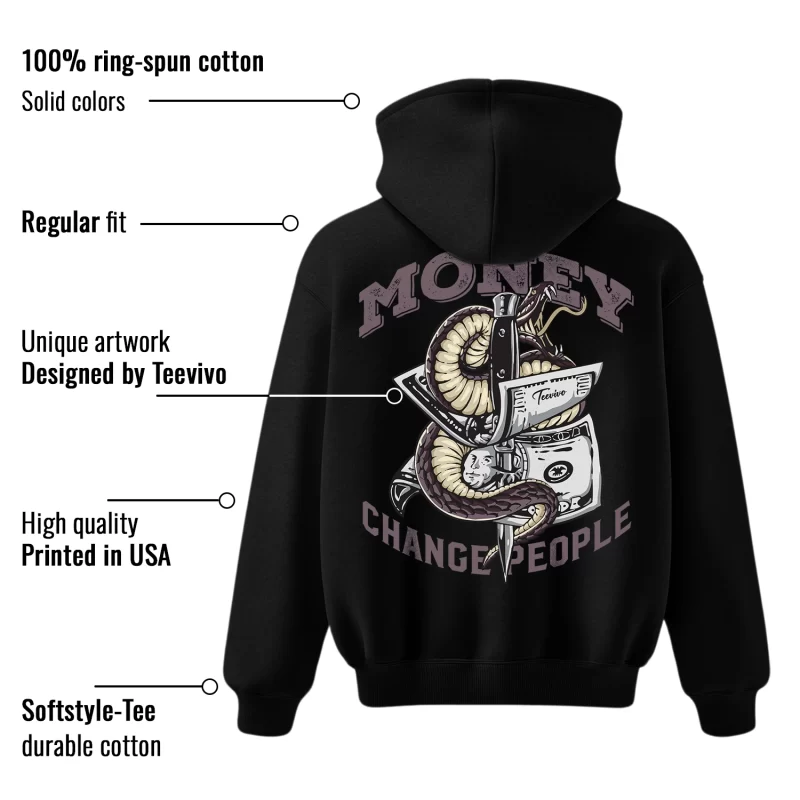 TeeVivo Hoodie Match Air Jordan 4 Retro SP A Ma Maniére Violet Ore Money change people – Air Jordan 4 Hoodie, AJ4 Hoodie