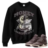 TeeVivo Sweatshirt Match Air Jordan 4 Retro SP A Ma Maniére Violet Ore Money change people – Air Jordan 4 Sweatshirt, AJ4 Sweatshirt