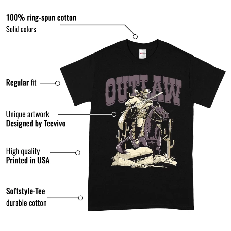 TeeVivo T-Shirt Match Air Jordan 4 Retro SP A Ma Maniére Violet Ore Outlaw – Air Jordan 4 Shirt, AJ4 Shirt
