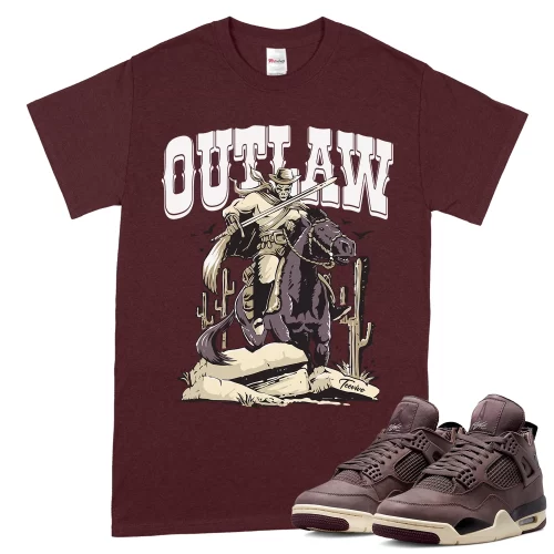TeeVivo T-Shirt Match Air Jordan 4 Retro SP A Ma Maniére Violet Ore Outlaw – Air Jordan 4 Shirt, AJ4 Shirt