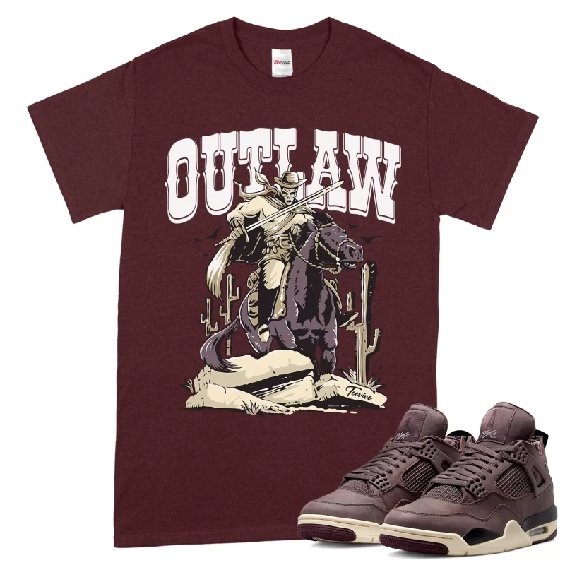 TeeVivo T-Shirt Match Air Jordan 4 Retro SP A Ma Maniére Violet Ore Outlaw – Air Jordan 4 Shirt, AJ4 Shirt