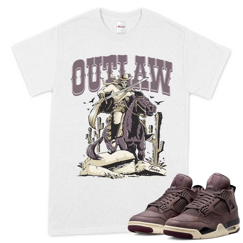 TeeVivo T-Shirt Match Air Jordan 4 Retro SP A Ma Maniére Violet Ore Outlaw – Air Jordan 4 Shirt, AJ4 Shirt