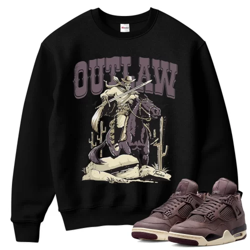TeeVivo Sweatshirt Match Air Jordan 4 Retro SP A Ma Maniére Violet Ore Outlaw – Air Jordan 4 Sweatshirt, AJ4 Sweatshirt