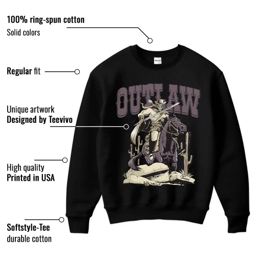 TeeVivo Sweatshirt Match Air Jordan 4 Retro SP A Ma Maniére Violet Ore Outlaw – Air Jordan 4 Sweatshirt, AJ4 Sweatshirt