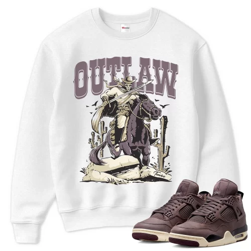 TeeVivo Sweatshirt Match Air Jordan 4 Retro SP A Ma Maniére Violet Ore Outlaw – Air Jordan 4 Sweatshirt, AJ4 Sweatshirt