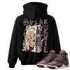 TeeVivo Hoodie Match Air Jordan 4 Retro SP A Ma Maniére Violet Ore Speak no evil – Air Jordan 4 Hoodie, AJ4 Hoodie