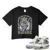 TeeVivo Crop Top Match Air Jordan 4 Retro Seafoam Awake – Air Jordan 4 Crop Top, AJ4 Crop Top
