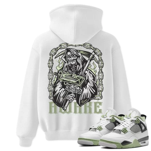 TeeVivo Hoodie Match Air Jordan 4 Retro Seafoam Awake – Air Jordan 4 Hoodie, AJ4 Hoodie