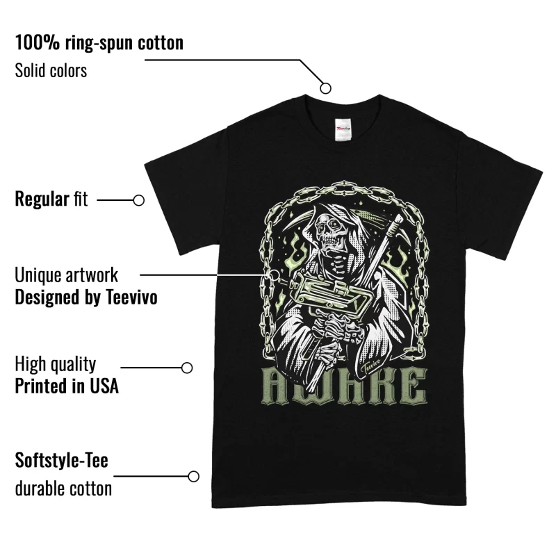 TeeVivo T-Shirt Match Air Jordan 4 Retro Seafoam Awake – Air Jordan 4 Shirt, AJ4 Shirt