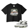 TeeVivo Crop Top Match Air Jordan 4 Retro Seafoam Blessed – Air Jordan 4 Crop Top, AJ4 Crop Top