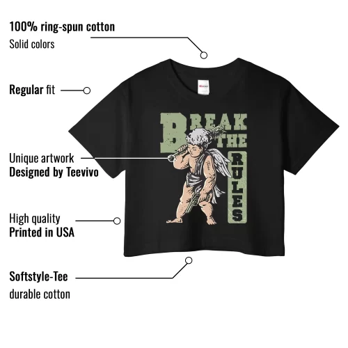 TeeVivo Crop Top Match Air Jordan 4 Retro Seafoam Break the rules – Air Jordan 4 Crop Top, AJ4 Crop Top