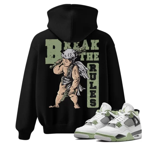 TeeVivo Hoodie Match Air Jordan 4 Retro Seafoam Break the rules – Air Jordan 4 Hoodie, AJ4 Hoodie