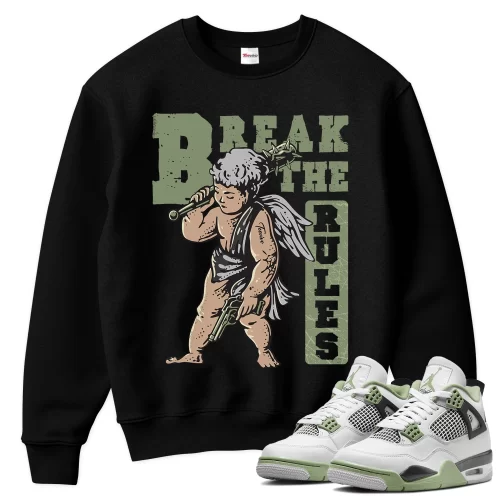 TeeVivo Sweatshirt Match Air Jordan 4 Retro Seafoam Break the rules – Air Jordan 4 Sweatshirt, AJ4 Sweatshirt