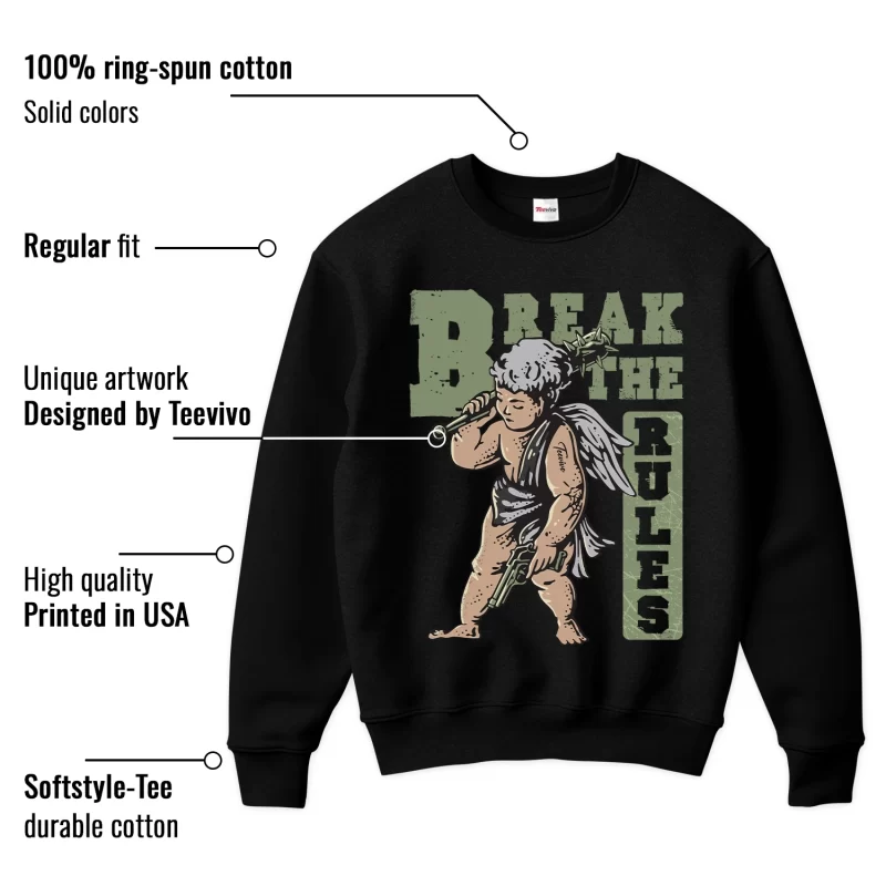 TeeVivo Sweatshirt Match Air Jordan 4 Retro Seafoam Break the rules – Air Jordan 4 Sweatshirt, AJ4 Sweatshirt