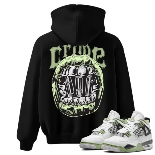 TeeVivo Hoodie Match Air Jordan 4 Retro Seafoam Crime – Air Jordan 4 Hoodie, AJ4 Hoodie