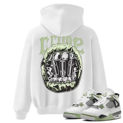TeeVivo Hoodie Match Air Jordan 4 Retro Seafoam Crime – Air Jordan 4 Hoodie, AJ4 Hoodie
