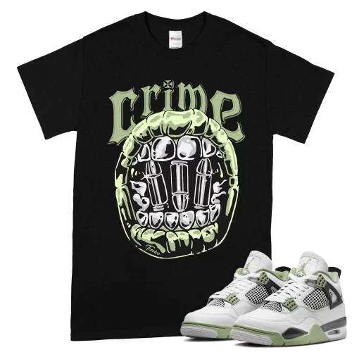 TeeVivo T-Shirt Match Air Jordan 4 Retro Seafoam Crime – Air Jordan 4 Shirt, AJ4 Shirt
