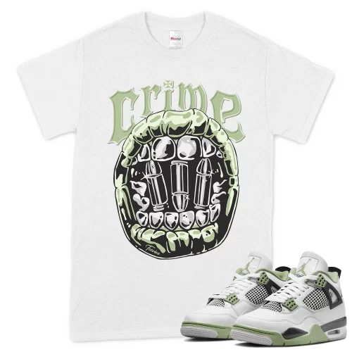 TeeVivo T-Shirt Match Air Jordan 4 Retro Seafoam Crime – Air Jordan 4 Shirt, AJ4 Shirt