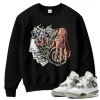TeeVivo Sweatshirt Match Air Jordan 4 Retro Seafoam Gambling – Air Jordan 4 Sweatshirt, AJ4 Sweatshirt