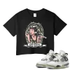 TeeVivo Crop Top Match Air Jordan 4 Retro Seafoam God Daaamn – Air Jordan 4 Crop Top, AJ4 Crop Top