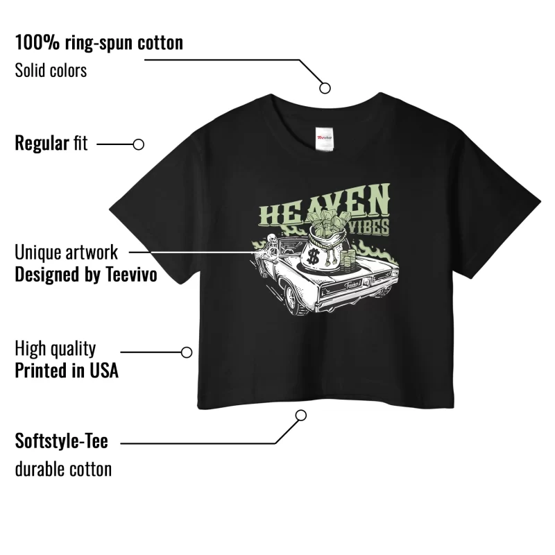 TeeVivo Crop Top Match Air Jordan 4 Retro Seafoam Heaven vibes – Air Jordan 4 Crop Top, AJ4 Crop Top