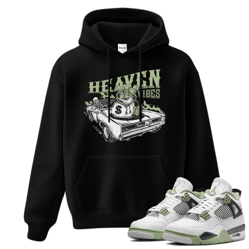 TeeVivo Hoodie Match Air Jordan 4 Retro Seafoam Heaven vibes – Air Jordan 4 Hoodie, AJ4 Hoodie