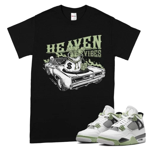TeeVivo T-Shirt Match Air Jordan 4 Retro Seafoam Heaven vibes – Air Jordan 4 Shirt, AJ4 Shirt