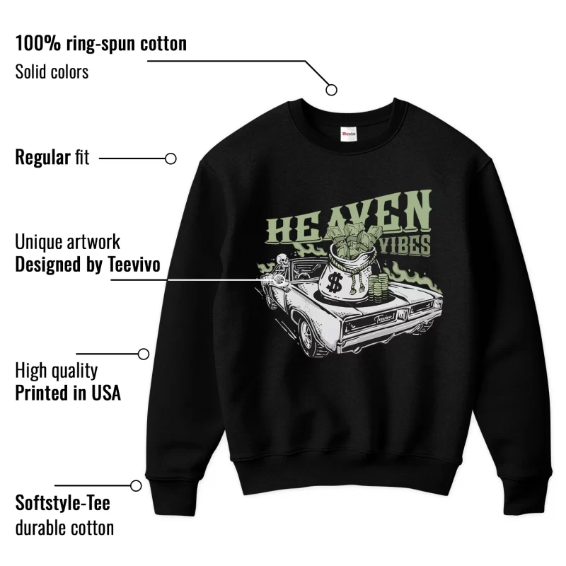 TeeVivo Sweatshirt Match Air Jordan 4 Retro Seafoam Heaven vibes – Air Jordan 4 Sweatshirt, AJ4 Sweatshirt