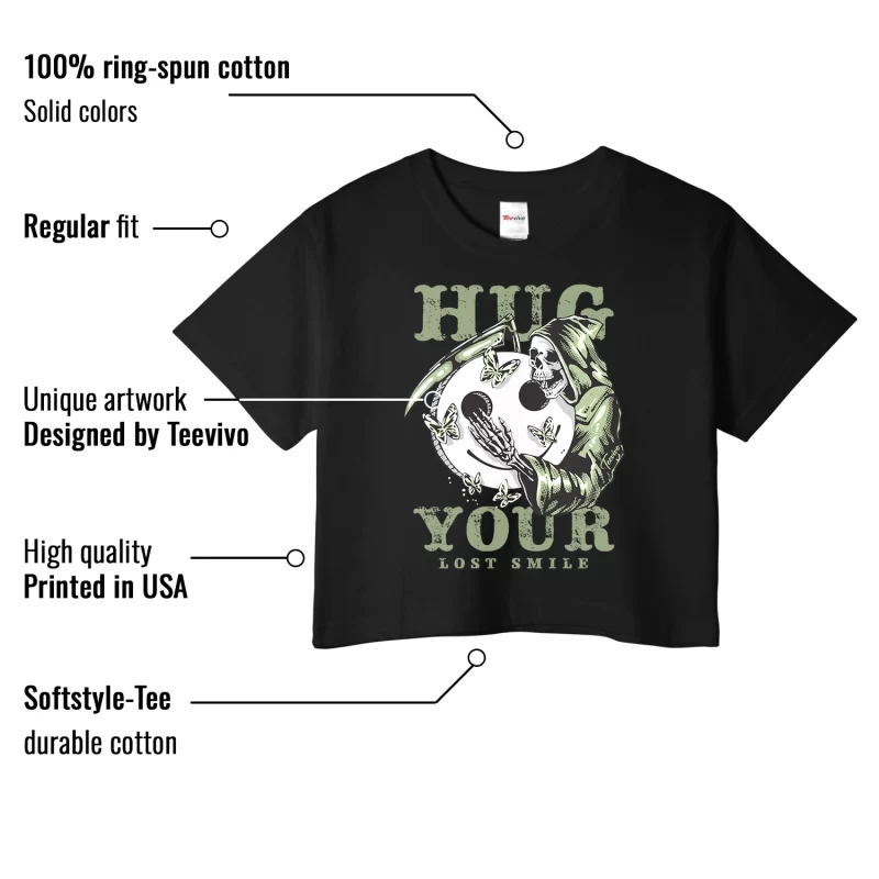 TeeVivo Crop Top Match Air Jordan 4 Retro Seafoam Hug your lost smile – Air Jordan 4 Crop Top, AJ4 Crop Top